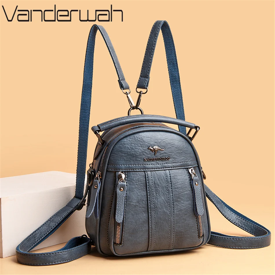 Mini Backpack Purse - Ransel Kulit 4 In 1 Tas