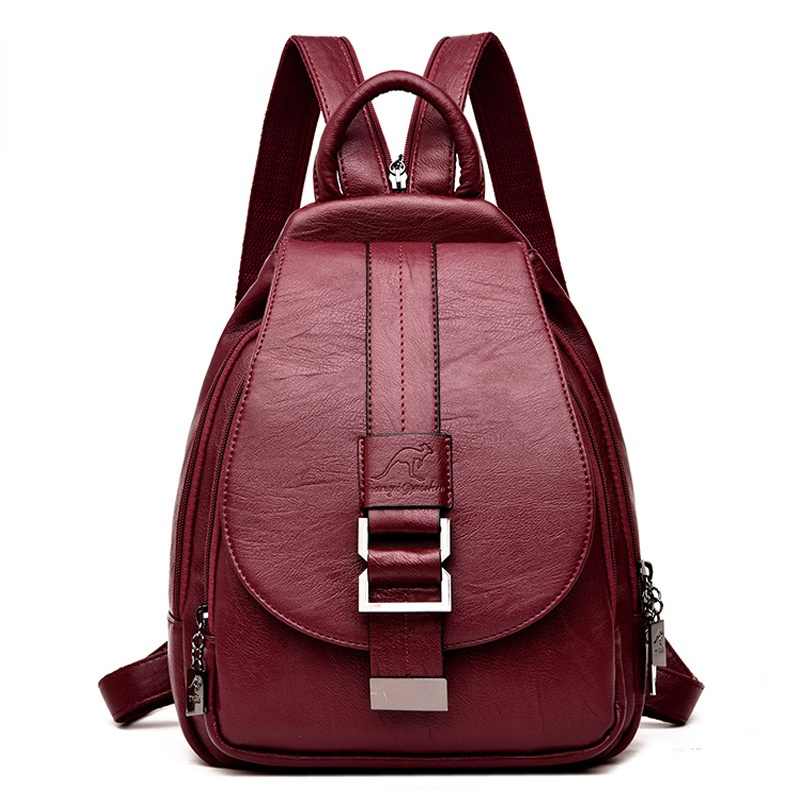 School Backpack Teen - Ransel Desainer Wanita Ransel Kulit Tas
