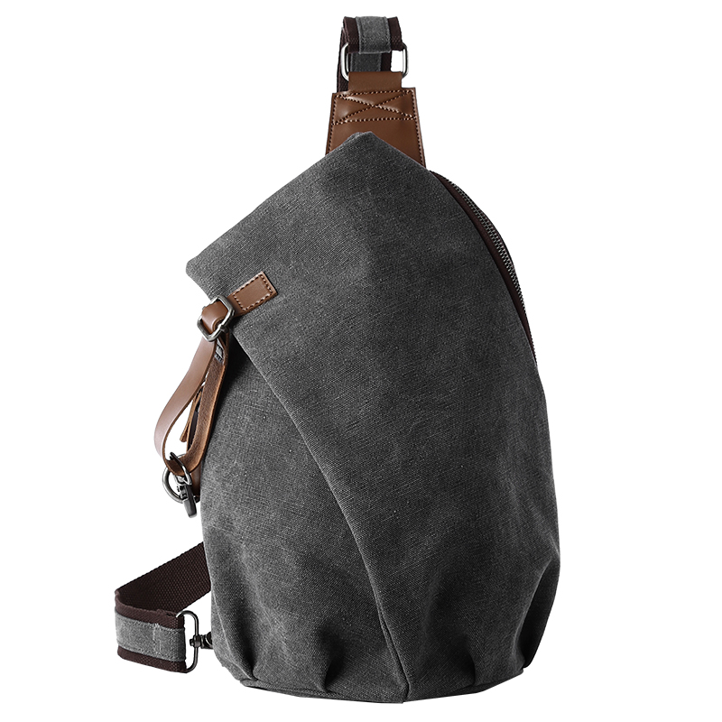 Sling Backpack Shoulder - Tas Selempang Kanvas Retro Kapasitas Besar