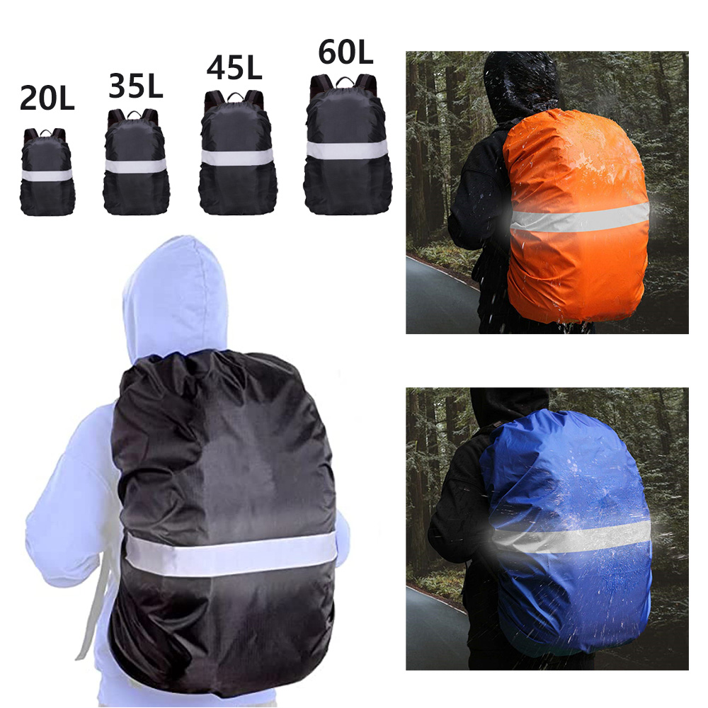 Rain Cover Backpack - Ransel tahan air sarung hujan reflektif,