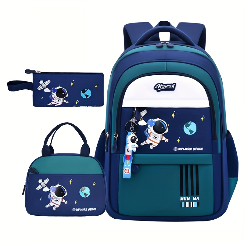 School Backpack Teen - Tas Ransel Kartun Astronot Baru, Tas