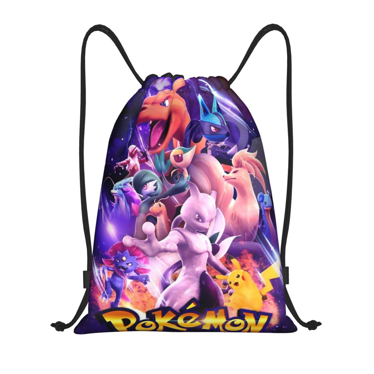 Drawstring Gym Bag - Tas Poke-Mon Manga Kartun Lucu Ransel