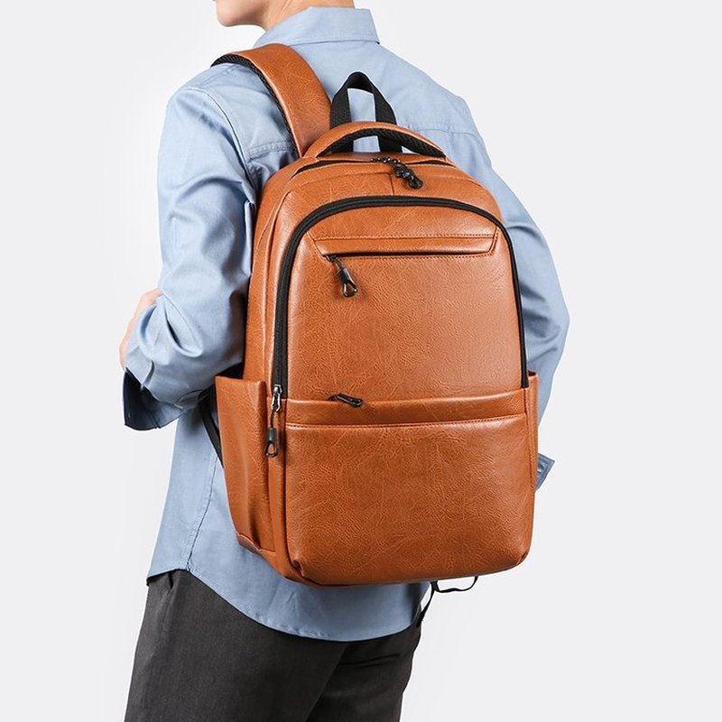 Laptop Backpack 15.6 - Ransel Bisnis Kulit Premium – Tas