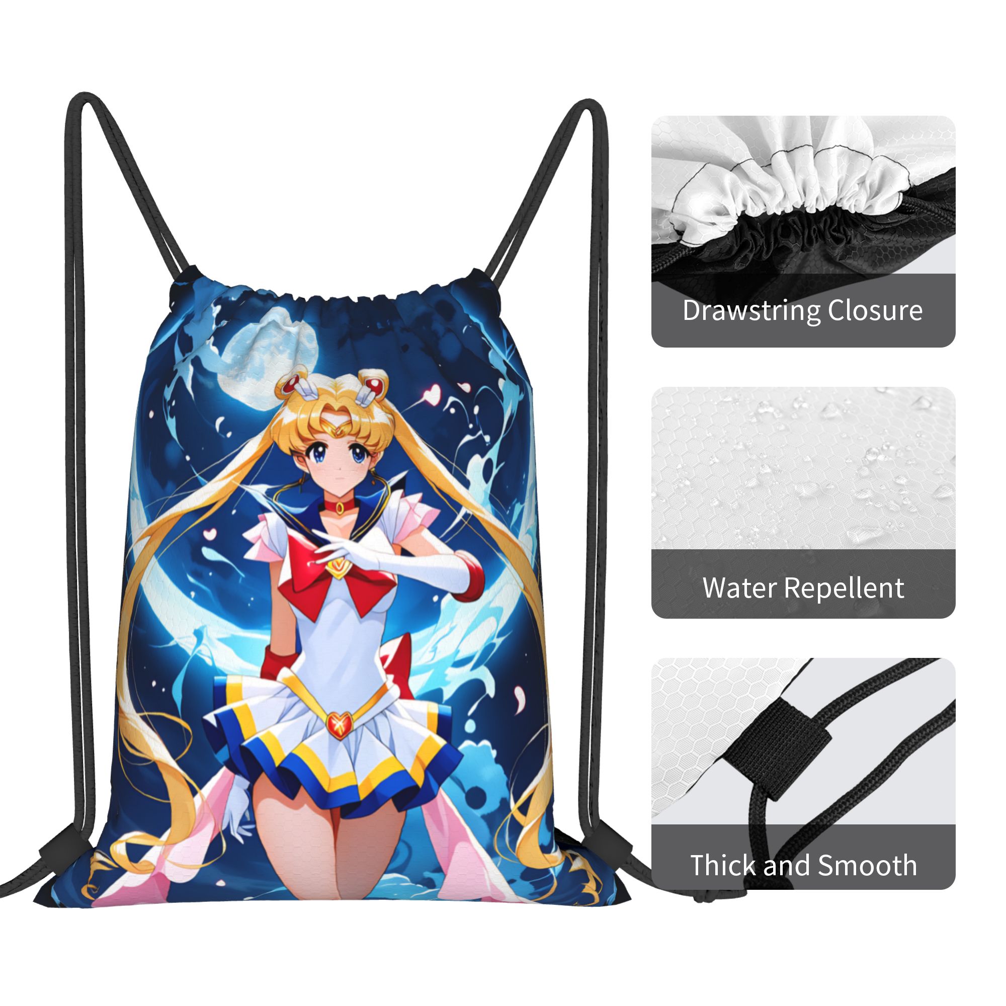 Tas Serut Kustom S-Sailors Moo - Drawstring Gym Bag ulasan dan harga