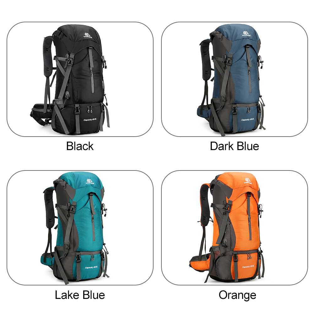 Tas ransel Hiking, 70L, tas pu - Rain Cover Backpack ulasan dan harga