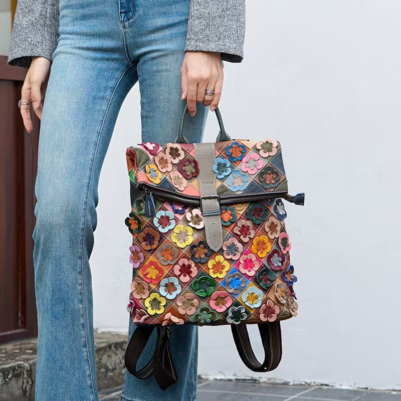Tas Ransel Kulit Asli Wanita V - Fashion Backpack Women ulasan dan harga