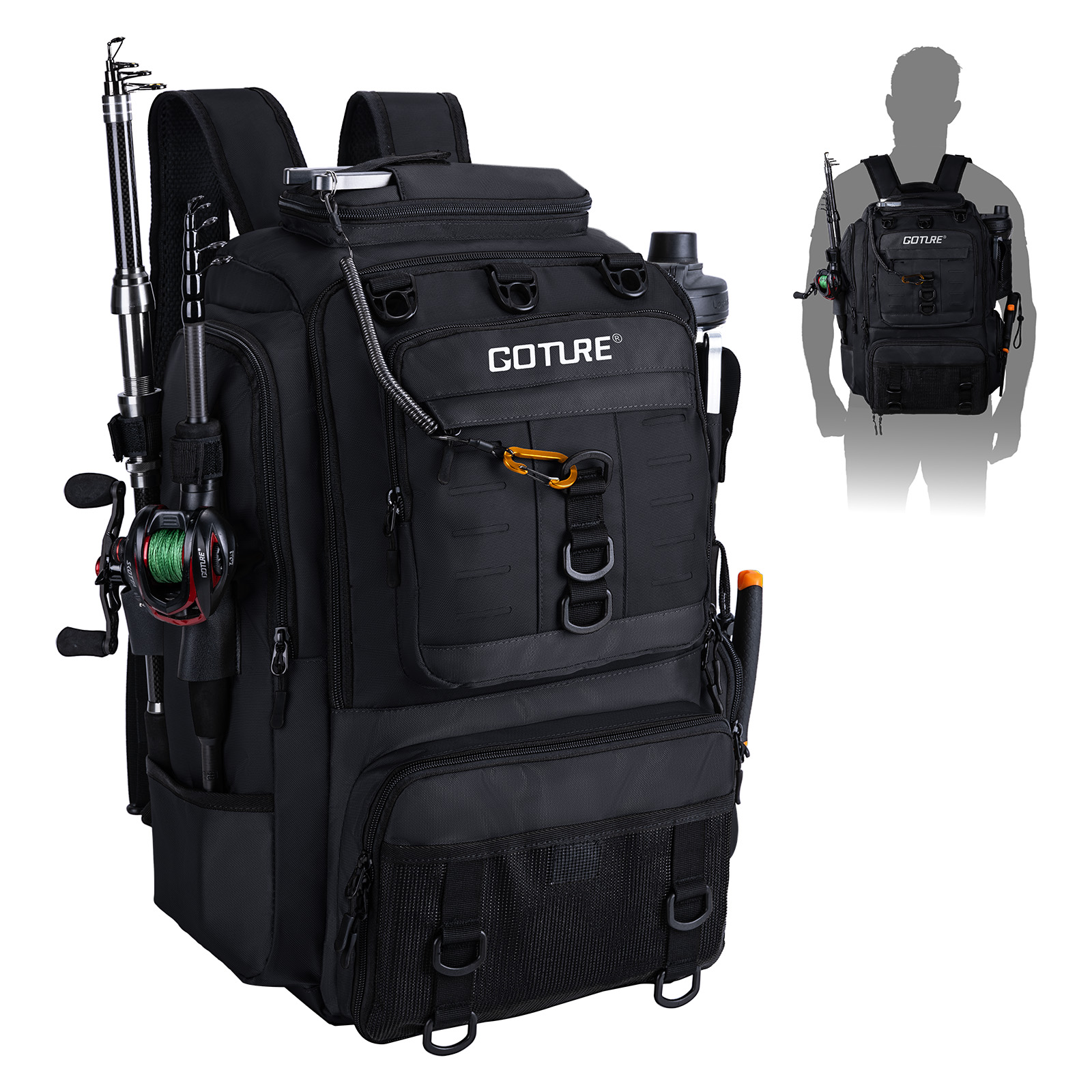 Tas Pancing Goture dengan Temp - Backpack Insert Organizer ulasan dan harga