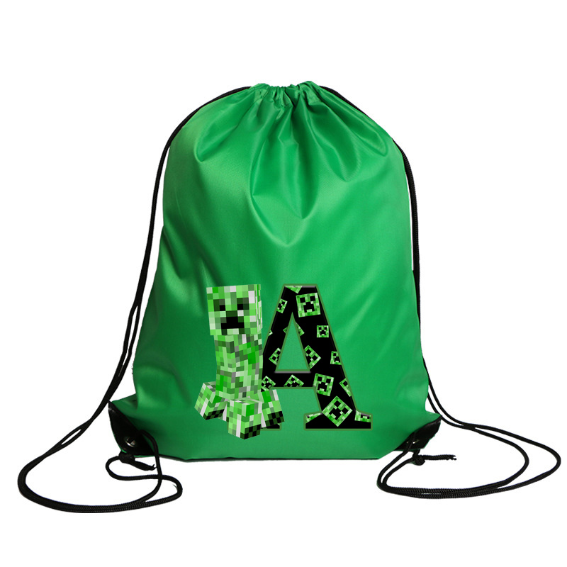 Ransel Serut Poliester Motif K - Drawstring Gym Bag ulasan dan harga