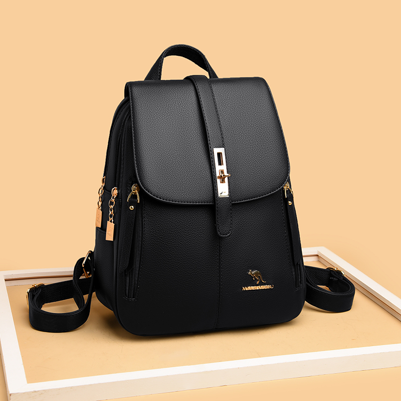 Ransel kulit mewah wanita untu - Leather Backpack Vintage ulasan dan harga