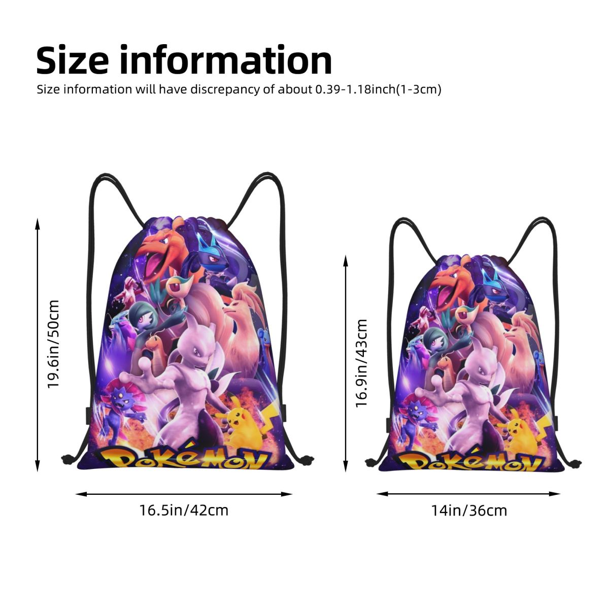 Tas Poke-Mon Manga Kartun Lucu - Drawstring Gym Bag ulasan dan harga