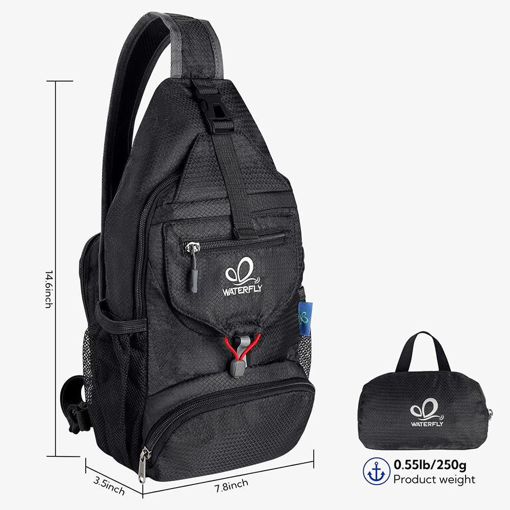 WATERFLY tas dada selempang ke - Sling Backpack Shoulder ulasan dan harga