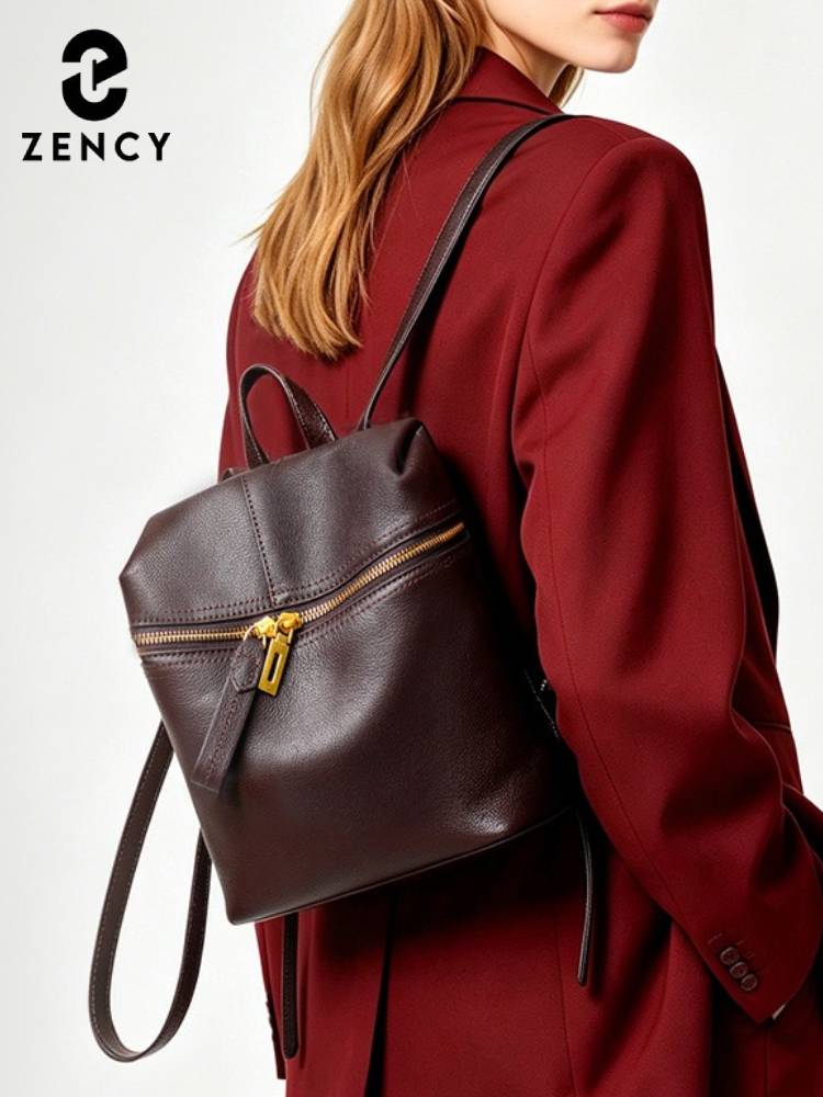 Tas Ransel Wanita Zency dari K - Leather Backpack Vintage ulasan dan harga
